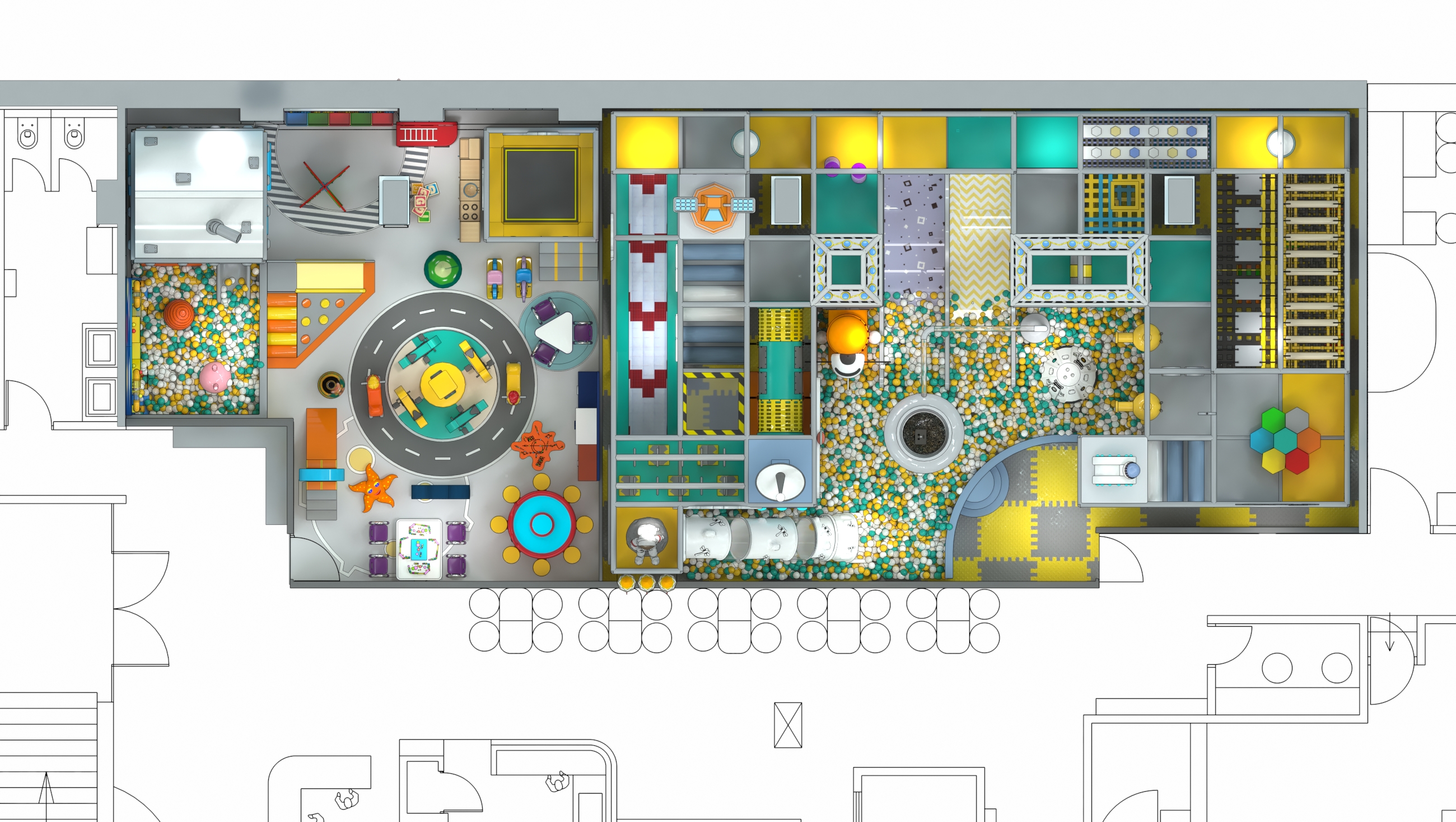 игровая площадка для помещения A004