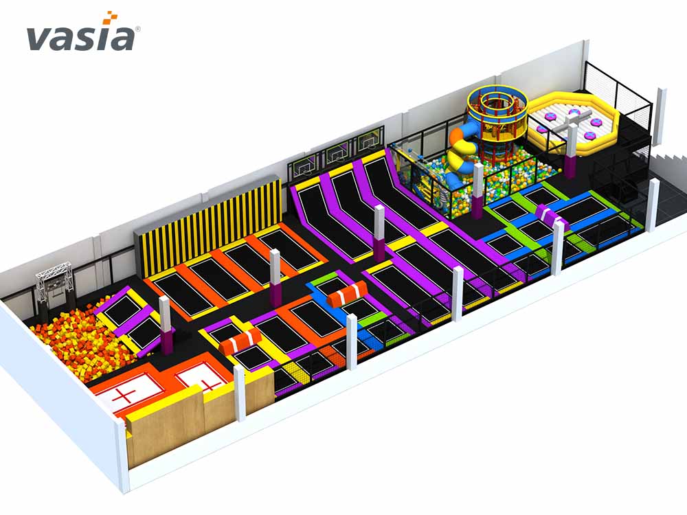 игровая площадка на батуте W0002