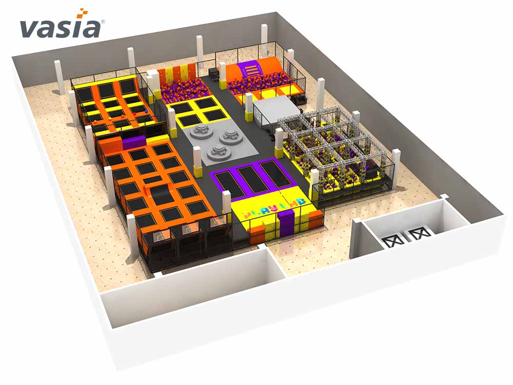 Интегрированная батутная площадка S0436