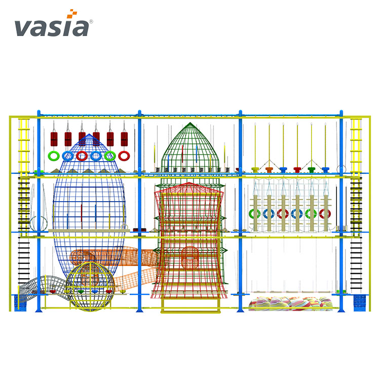 Индивидуальная детская площадка для скалолазания на веревке