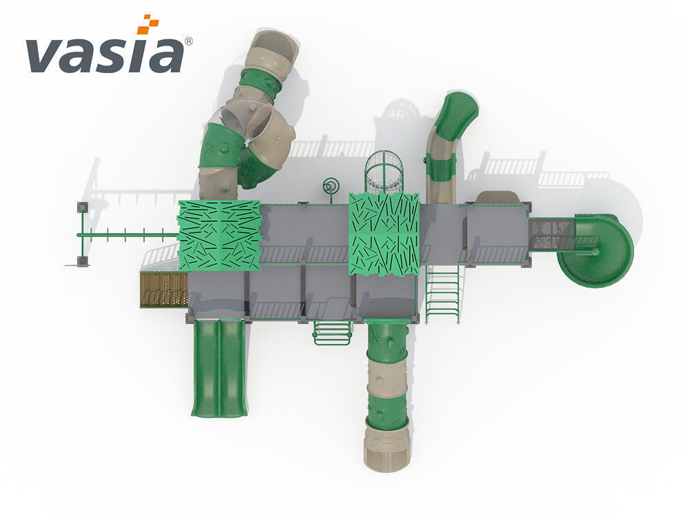 уличная игровая площадка из пластика W0008