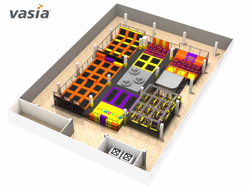Интегрированная батутная площадка S0434
